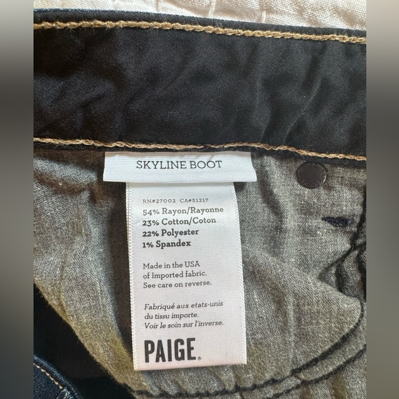Paige Skyline Bootcut Jean. Size 27 - Picture 5 of 5